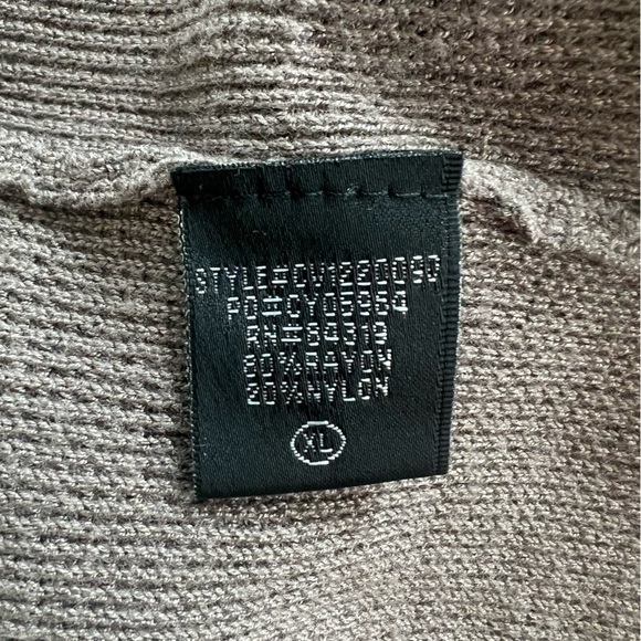 CYRUS Long Knit Cardigan/Duster in dark rose gray women’s size XL - Picture 4 of 8